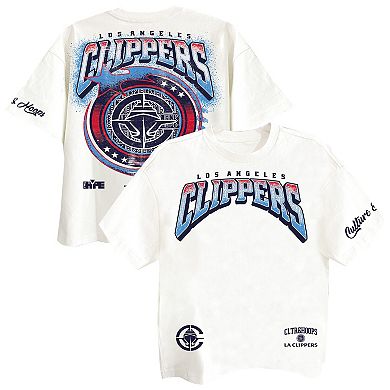 Men's Two Hype White LA Clippers Drip & Dime Collection Premium T-Shirt