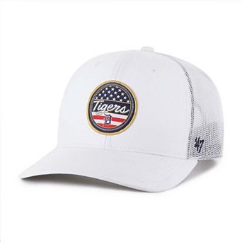 Men's '47 White Detroit Tigers Homage Adjustable Trucker Hat