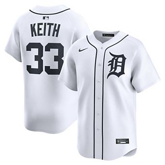 Men's Nike Colt Keith White Detroit Tigers Home Limited Player Jersey