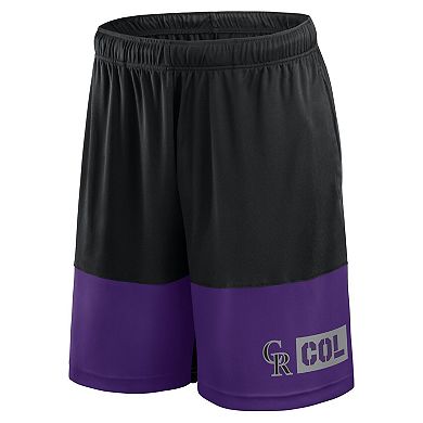 Men's Fanatics Black Colorado Rockies Best of the Best Shorts