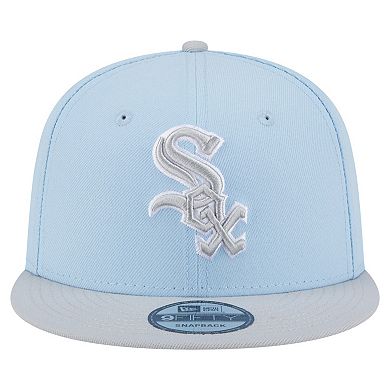 Men's New Era Light Blue/Gray Chicago White Sox 2-Tone Color Pack 9FIFTY Snapback Hat