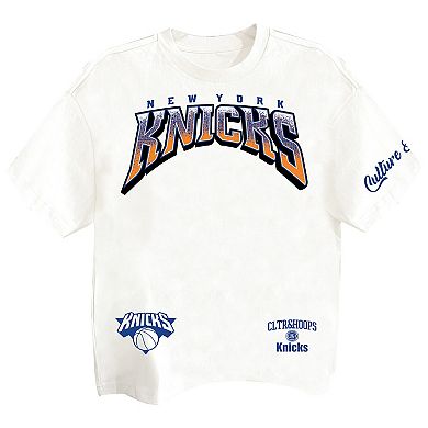 Men's Two Hype White New York Knicks Drip & Dime Collection Premium T-Shirt