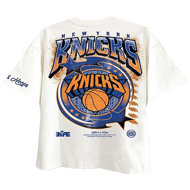 Men's Two Hype White New York Knicks Drip & Dime Collection Premium T-Shirt