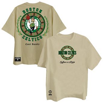 Men's Two Hype Khaki Boston Celtics Worldwide Collection Premium T-Shirt
