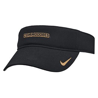 Men's Nike Black Vanderbilt Commodores 2025 On-Field Ace Performance Adjustable Visor