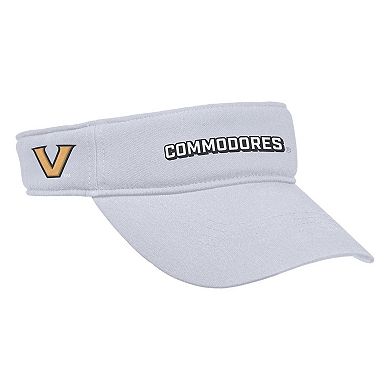 Men's Nike White Vanderbilt Commodores 2025 On-Field Ace Performance Adjustable Visor