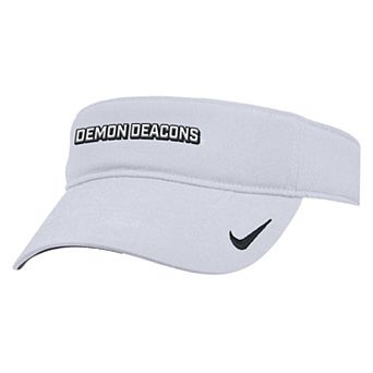 Men's Nike White Wake Forest Demon Deacons 2025 On-Field Ace Performance Adjustable Visor