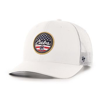 Men's '47 White Chicago Cubs Homage Adjustable Trucker Hat