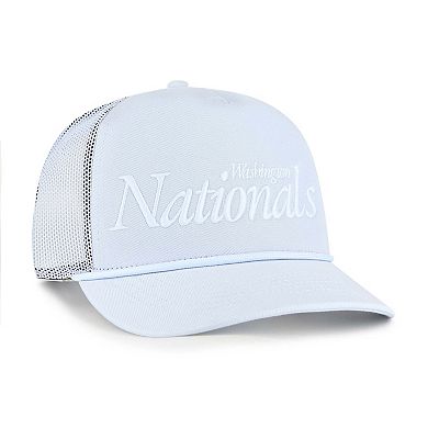Men's '47 Light Blue Washington Nationals Foundation Script Hitch Adjustable Trucker Hat