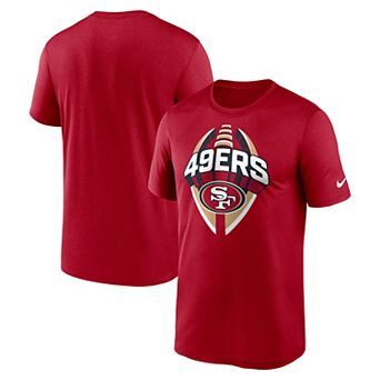 Men's Nike Scarlet San Francisco 49ers Big & Tall Primetime Legend Icon Performance T-Shirt