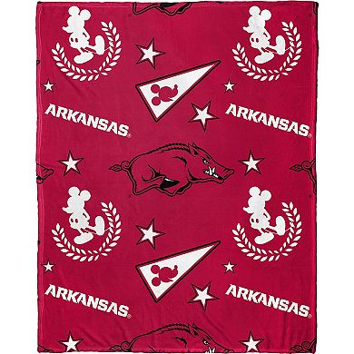 Northwest x Disney Arkansas Razorbacks Mickey Hugger Pillow & Silk Touch Throw Set