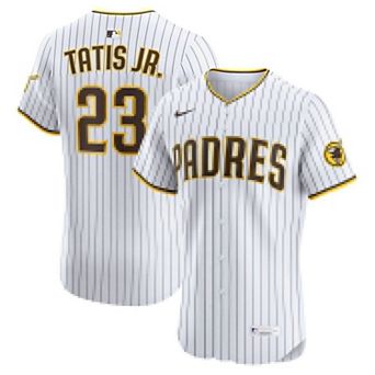 Men's Nike Fernando Tatis Jr. White San Diego Padres Home Elite Jersey