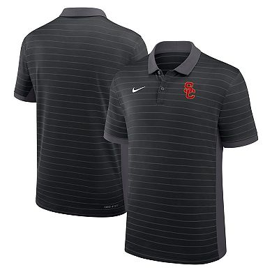 Men's Nike Black USC Trojans 2025 Early Season Coaches Sideline Victory Stripe Performance Polo