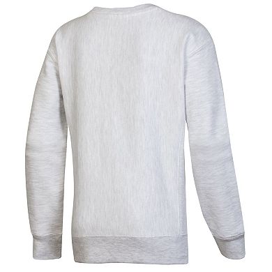 Youth Champion Heather Gray Florida Gators Reverse Weave Pullover Sweatshirt