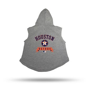 Sparo Gray Houston Astros Pet Hooded Sweatshirt