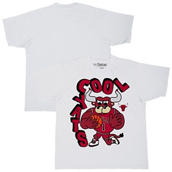 Men's Stadium Essentials White Chicago Bulls NBA x Staycool Mascot Oversized T-Shirt