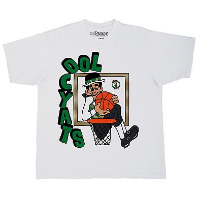 Men's Stadium Essentials White Boston Celtics NBA x Staycool Mascot Oversized T-Shirt