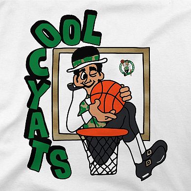 Men's Stadium Essentials White Boston Celtics NBA x Staycool Mascot Oversized T-Shirt