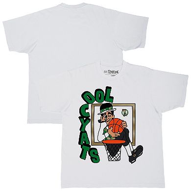 Men's Stadium Essentials White Boston Celtics NBA x Staycool Mascot Oversized T-Shirt