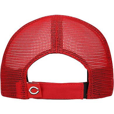 Toddler New Era White/Red Cincinnati Reds Painted A-Frame 9FORTY Trucker Adjustable Hat