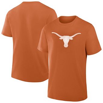 Men's Fanatics Burnt Orange Texas Longhorns Big & Tall Distressed Vintage Logo T-Shirt
