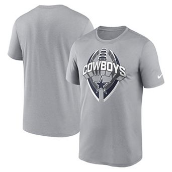 Men's Nike Silver Dallas Cowboys Legend Icon Performance T-Shirt