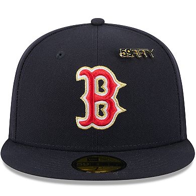 Men's New Era Navy Boston Red Sox 2025 59FIFTY Day 59FIFTY Fitted Hat with Pins