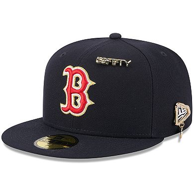 Men's New Era Navy Boston Red Sox 2025 59FIFTY Day 59FIFTY Fitted Hat with Pins
