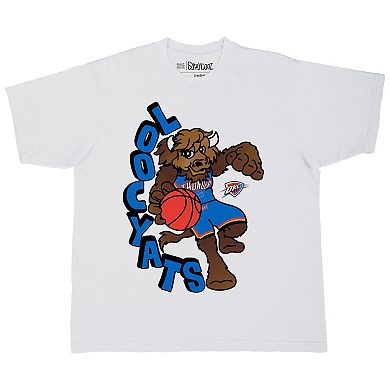 Men's Stadium Essentials White Oklahoma City Thunder NBA x Staycool Mascot Oversized T-Shirt