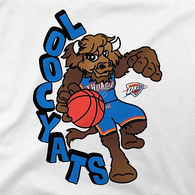 Men's Stadium Essentials White Oklahoma City Thunder NBA x Staycool Mascot Oversized T-Shirt