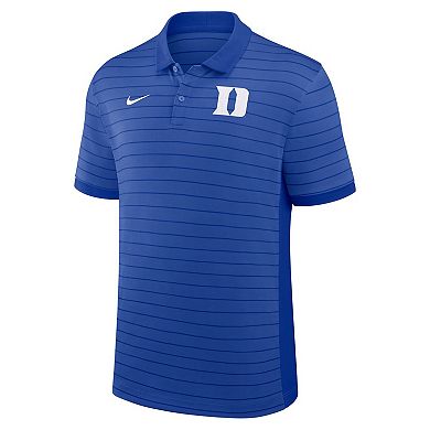 Men's Nike Royal Duke Blue Devils 2025 Early Season Coaches Sideline Victory Stripe Performance Polo