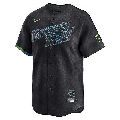 Men's Nike Black Tampa Bay Rays City Connect Limited Jersey