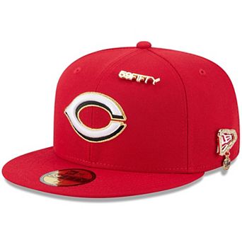 Men's New Era Red Cincinnati Reds 2025 59FIFTY Day 59FIFTY Fitted Hat with Pins