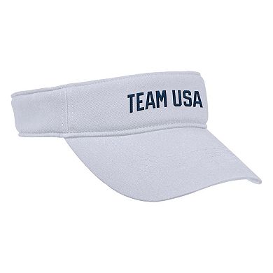 Men's Nike White Team USA Ace Performance Adjustable Visor