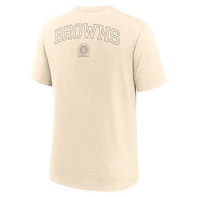 Men's Nike Cream Cleveland Browns Glory Tri-Blend T-Shirt