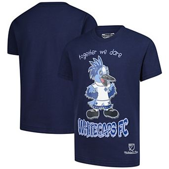 Youth Mitchell & Ness Deep Sea Blue Vancouver Whitecaps FC Mascot T-Shirt