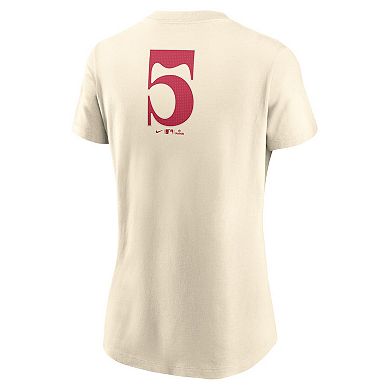 Women's Nike Cream Texas Rangers City Connect Fuse Name & Number T-Shirt