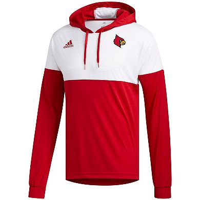 Men's adidas Red Louisville Cardinals Legend Shooter Pullover Hoodie