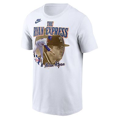 Men's Nike Nolan Ryan White Texas Rangers Cooperstown Legends Graphic T-Shirt