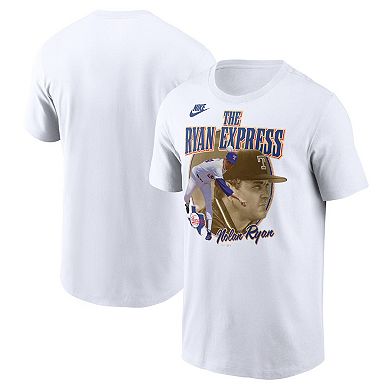 Men's Nike Nolan Ryan White Texas Rangers Cooperstown Legends Graphic T-Shirt