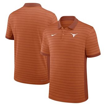 Men's Nike Texas Orange Texas Longhorns 2025 Early Season Coaches Sideline Victory Stripe Performance Polo