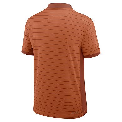 Men's Nike Texas Orange Texas Longhorns 2025 Early Season Coaches Sideline Victory Stripe Performance Polo