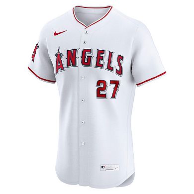 Men's Nike Mike Trout White Los Angeles Angels Home Elite Player Jersey