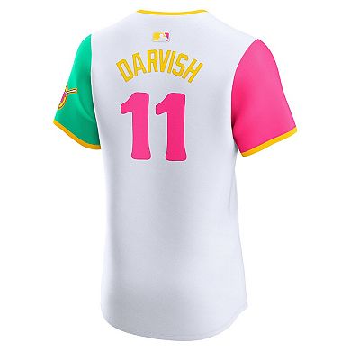 Men's Nike Yu Darvish White San Diego Padres City Connect Elite Player Jersey