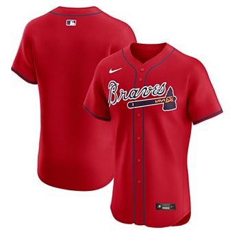 Men's Nike Red Atlanta Braves Alternate Elite Jersey