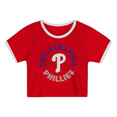Girls Preschool Red Philadelphia Phillies Double Run T-Shirt & Shorts Set