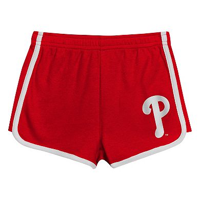 Girls Preschool Red Philadelphia Phillies Double Run T-Shirt & Shorts Set