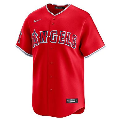 Men's Nike Red Los Angeles Angels Alternate Limited Jersey