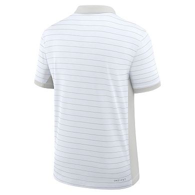 Men's Nike White Texas Longhorns 2025 Early Season Coaches Sideline Victory Stripe Performance Polo