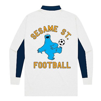 Youth Peace Collective x Sesame Street Cream LAFC Rugby Long Sleeve Polo